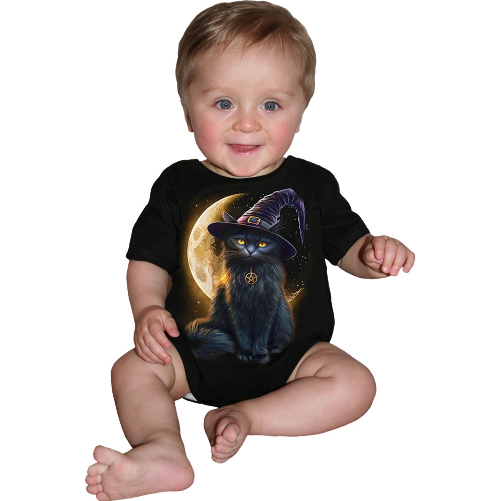 Spiral - Familiar Magic Baby romper - Black